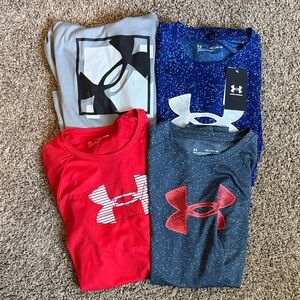 Under Armour Kids' Tops - Red, Blue, Gray, Navy